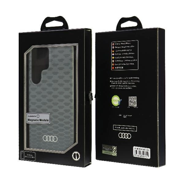 Audi IML Stitching Pattern MagSafe Case S24 Ultra S928 gray/gray hardcase AU-IMLMS24U-Q5/D3-GYeng