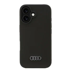 Audi Silicone Case iPhone 16 6.1" black/black hardcase AU-LSRIP16-Q3/D1-BKeng