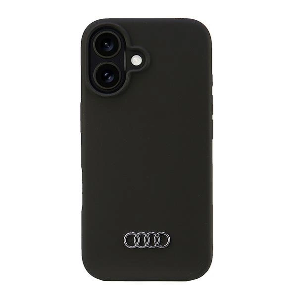 Audi Silicone Case iPhone 16 6.1" black/black hardcase AU-LSRIP16-Q3/D1-BKeng