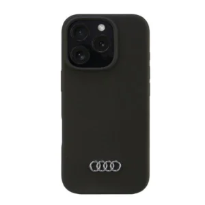 Audi Silicone Case iPhone 16 Pro 6.3" black/black hardcase AU-LSRIP16P-Q3/D1-BKeng