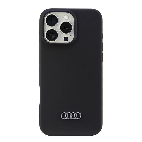 Audi Silicone Case iPhone 16 Pro Max 6.9" black/black hardcase AU-LSRIP16PM-Q3/D1-BKeng