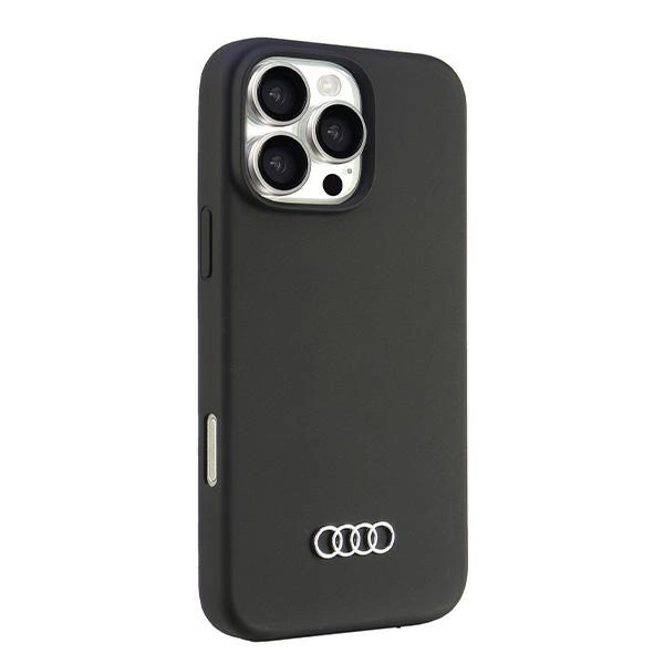 Audi Silicone Case iPhone 16 Pro Max 6.9" black/black hardcase AU-LSRIP16PM-Q3/D1-BKeng