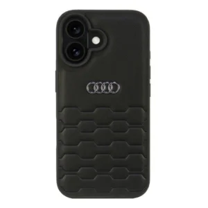 Audi Synthetic Leather iPhone 16 6.1" black/black hardcase AU-TPUPCIP16-GT/D2-BKeng