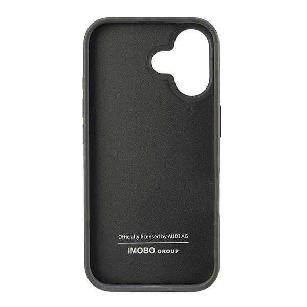 Audi Synthetic Leather iPhone 16 6.1" black/black hardcase AU-TPUPCIP16-GT/D2-BKeng