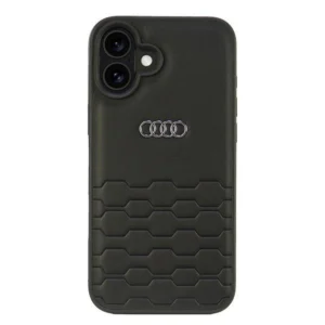 Audi Synthetic Leather iPhone 16 Plus 6.7" black/black hardcase AU-TPUPCIP16M-GT/D2-BKeng