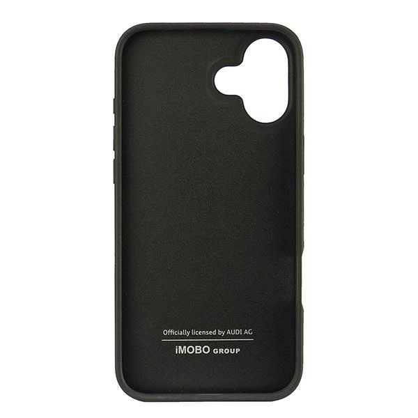 Audi Synthetic Leather iPhone 16 Plus 6.7" black/black hardcase AU-TPUPCIP16M-GT/D2-BKeng