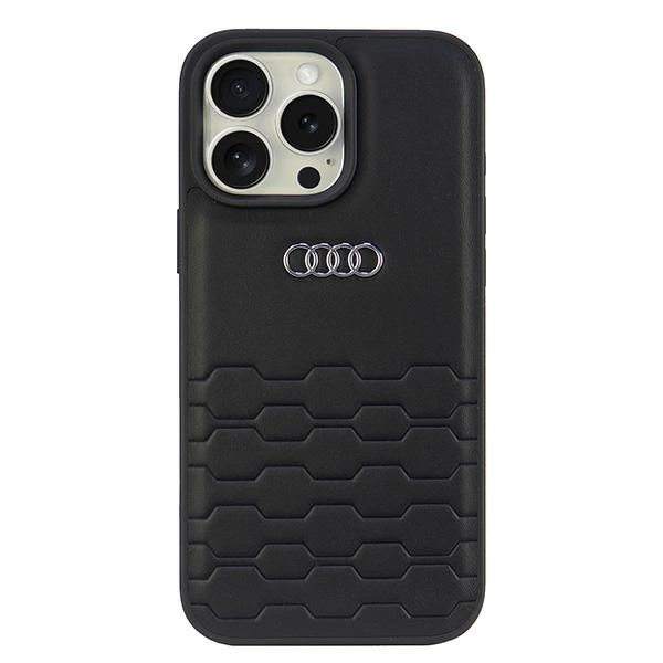 Audi Synthetic Leather iPhone 16 Pro Max 6.9" black/black hardcase AU-TPUPCIP16PM-GT/D2-BKeng
