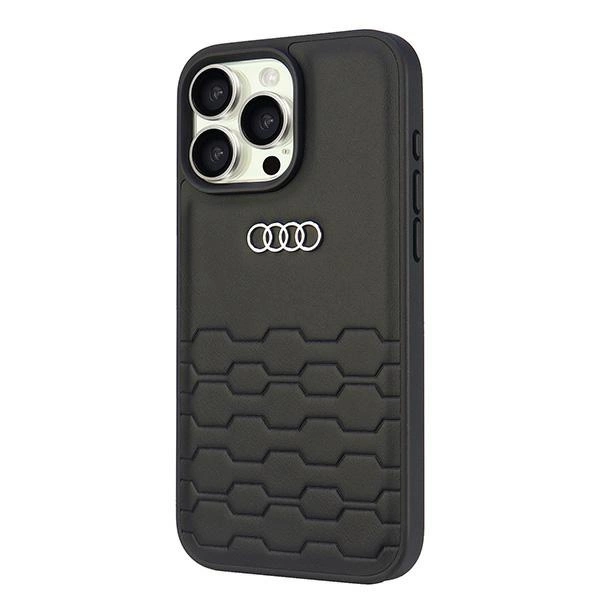 Audi Synthetic Leather iPhone 16 Pro Max 6.9" black/black hardcase AU-TPUPCIP16PM-GT/D2-BKeng