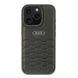 Audi Synthetic Leather iPhone 16 Pro 6.3" black/black hardcase AU-TPUPCIP16P-GT/D2-BKeng