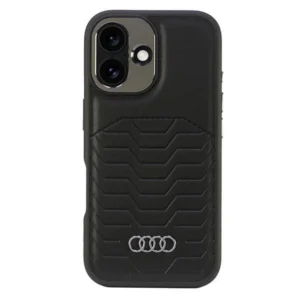Audi Synthetic Leather MagSafe iPhone 16 6.1" black/black hardcase AU-TPUPCMIP16-GT/D3-BKeng
