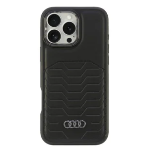 Audi Synthetic Leather MagSafe iPhone 16 Pro Max 6.9" black/black hardcase AU-TPUPCMIP16PM-GT/D3-BKeng