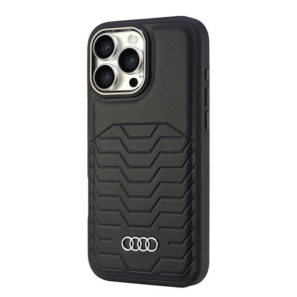 Audi Synthetic Leather MagSafe iPhone 16 Pro Max 6.9" black/black hardcase AU-TPUPCMIP16PM-GT/D3-BKeng