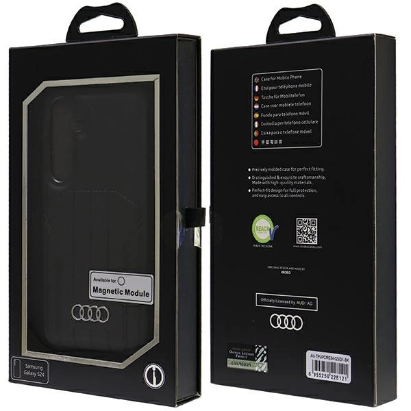 Audi Synthetic Leather MagSafe S24 S921 black/black hardcase AU-TPUPCMS24-Q5/D1-BKeng