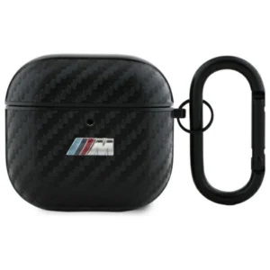 BMW BMA4CMPUCA AirPods 4 cover black/black PU Carbon M Collectioneng