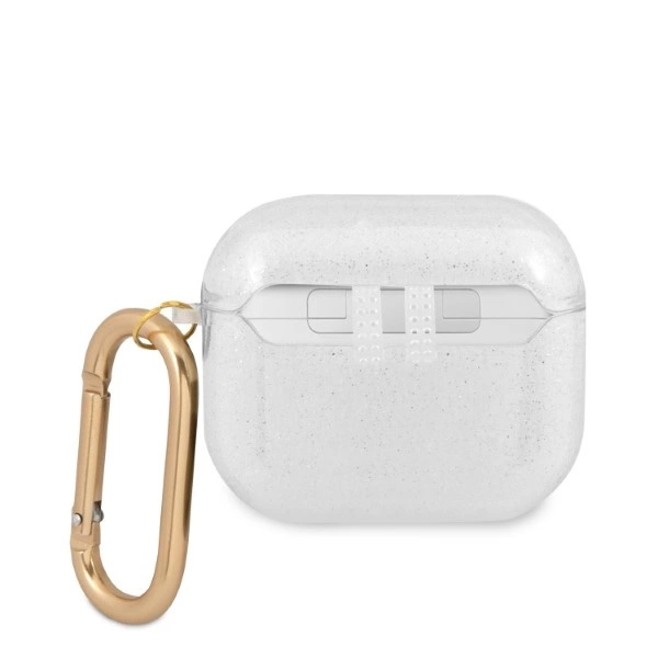 Guess GUA3UCG4GT AirPods 3 cover Transparent Glitter Collectioneng