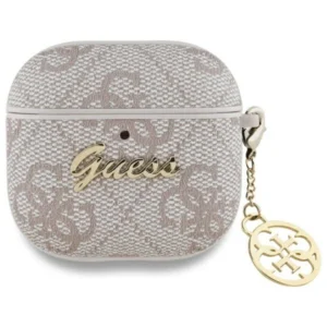 Guess GUA4G4GSMP AirPods 4 cover pink/pink 4G Charm Collectioneng