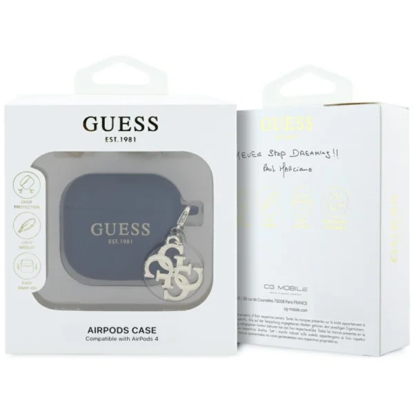 Guess 4G Charm Case for AirPods 4 - Blackeng