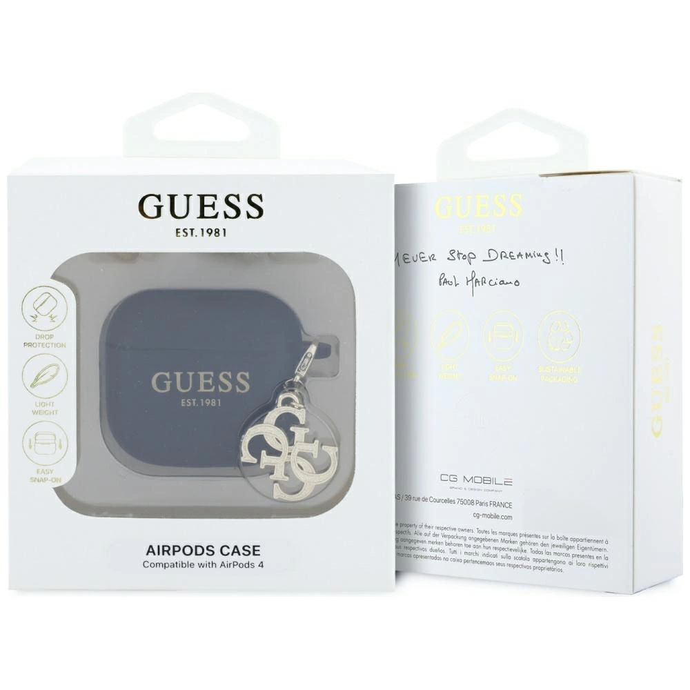 Guess 4G Charm Case for AirPods 4 - Blackeng