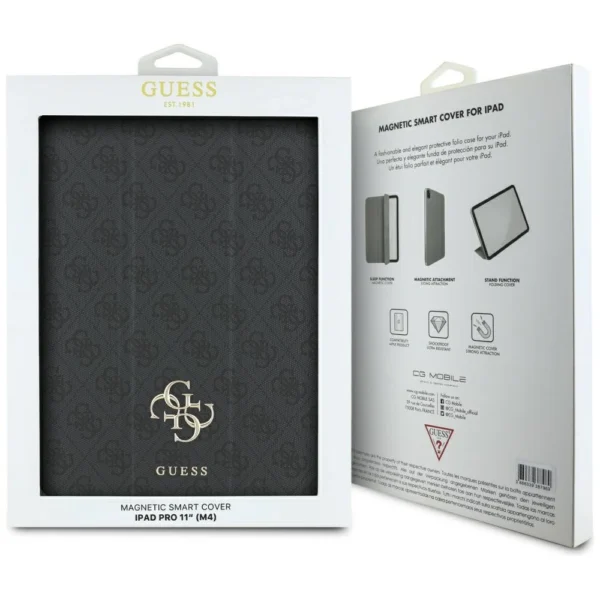 Guess GUFC11PM24PS4SGK iPad Pro 11" 2024 black/black Magnetic 4G Big Logoeng