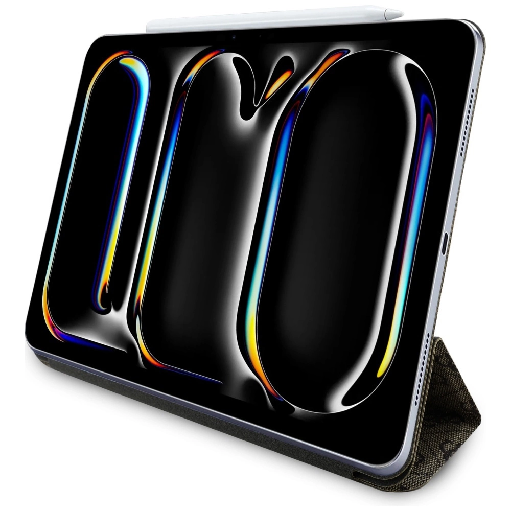 Guess GUFC11PM24PS4SGW iPad Pro 11" 2024 brown Magnetic 4G Big Logoeng