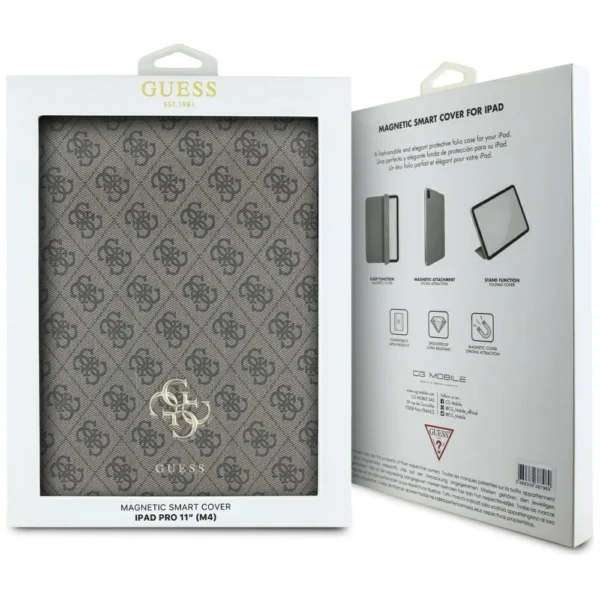 Guess GUFC11PM24PS4SGW iPad Pro 11" 2024 brown Magnetic 4G Big Logoeng