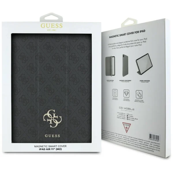 Guess GUFC11RM24PS4SGK iPad Air 11" 2024 black/black Magnetic 4G Big Logoeng