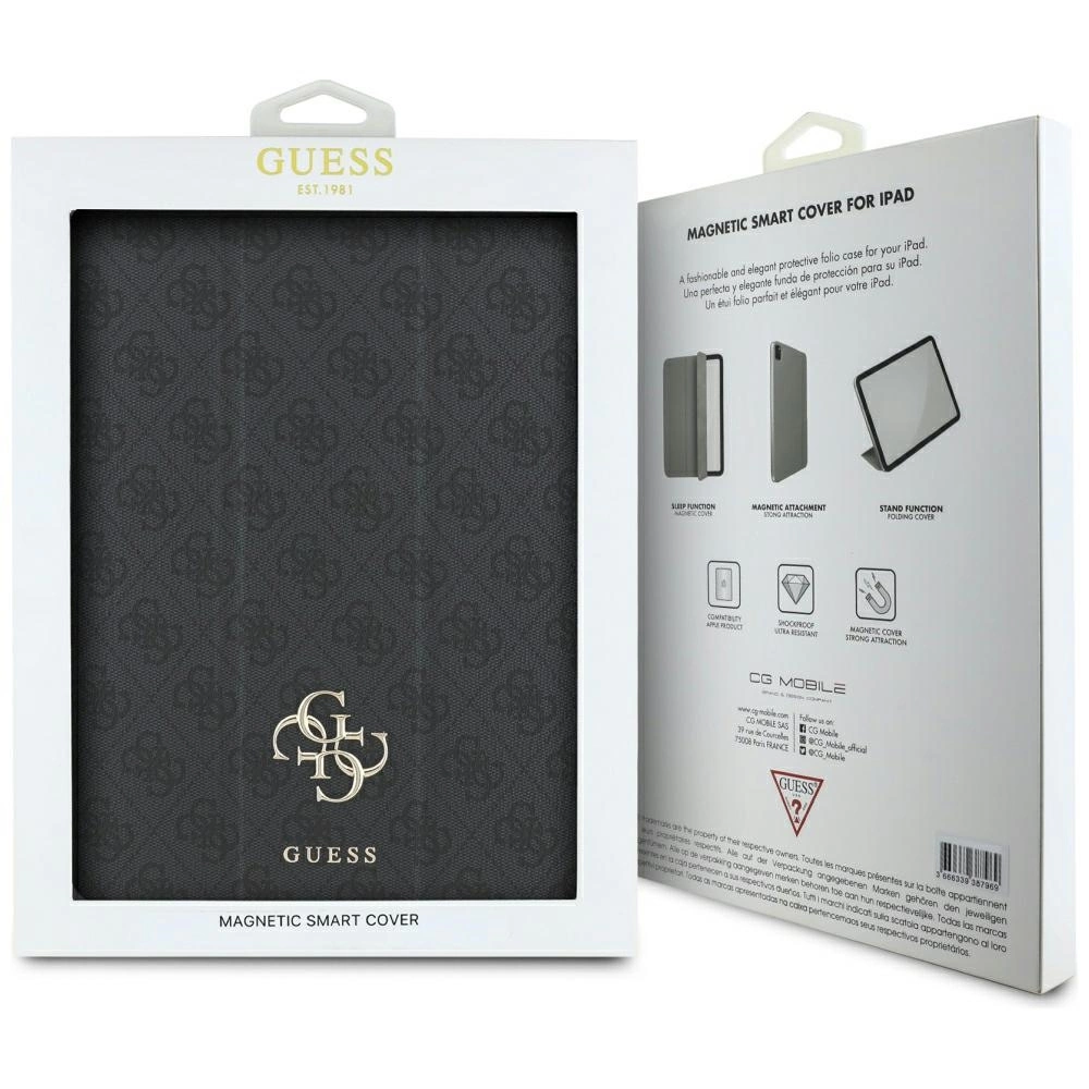 Guess GUFC13PM24PS4SGK iPad Pro 13" 2024 black/black Magnetic 4G Big Logoeng
