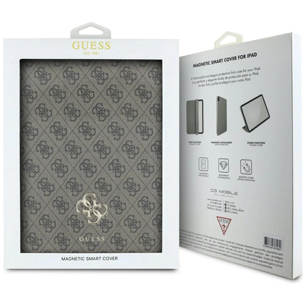 Guess GUFC13PM24PS4SGW iPad Pro 13" 2024 brown Magnetic 4G Big Logoeng