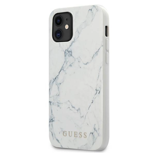 Guess Marble Case for iPhone 12 mini 5.4" - Whiteeng