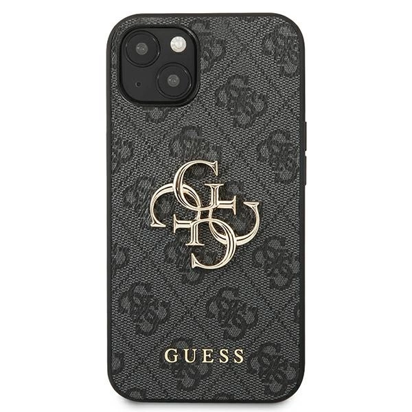 Guess GUHCP13M4GMGGR iPhone 13 / 14 / 15 6.1" gray/gray hardcase 4G Big Metal Logoeng