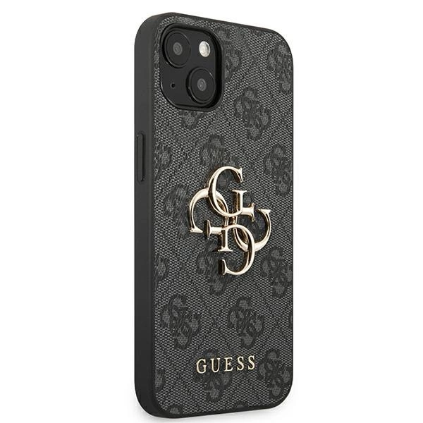Guess GUHCP13M4GMGGR iPhone 13 / 14 / 15 6.1" gray/gray hardcase 4G Big Metal Logoeng