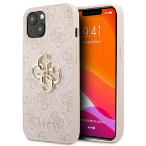 Guess 4G Big Metal Logo Case for iPhone 13 / 14 / 15 6.1" - Pinkeng