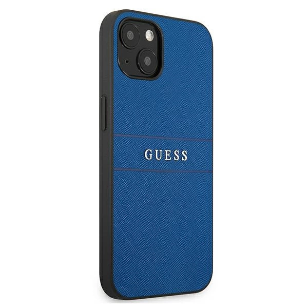 Guess Saffiano Strap Case for iPhone 13 mini 5.4" - Blueeng