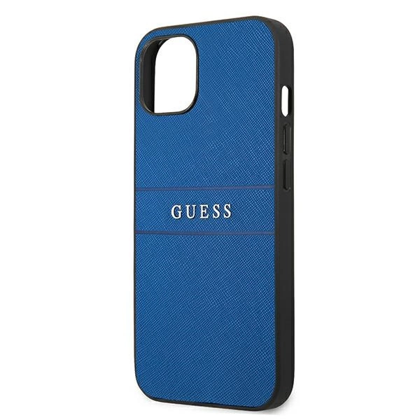 Guess Saffiano Strap Case for iPhone 13 mini 5.4" - Blueeng