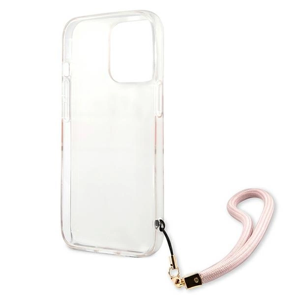 Guess Marble Strap Collection iPhone 13 Pro Max 6.7" Case - Pinkeng