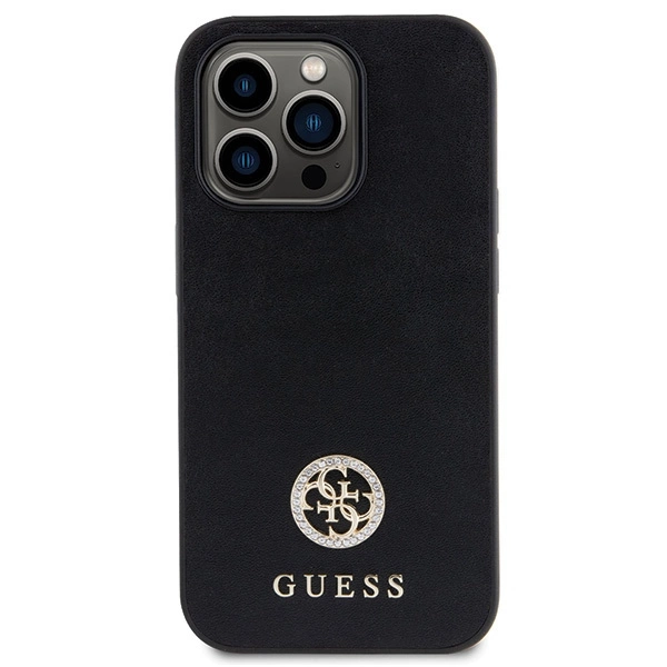 Guess Strass Metal Logo Case for iPhone 14 Pro Max 6.7" - Blackeng