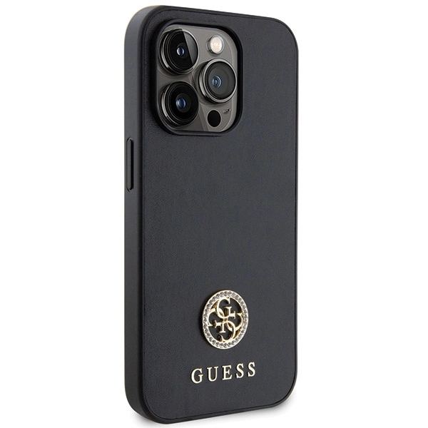 Guess Strass Metal Logo Case for iPhone 14 Pro Max 6.7" - Blackeng