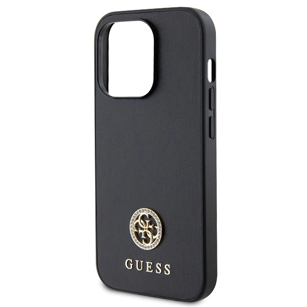 Guess Strass Metal Logo Case for iPhone 14 Pro Max 6.7" - Blackeng