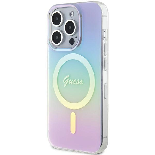 Guess GUHMP15LHITSU iPhone 15 Pro 6.1" purple/purple hardcase IML Iridescent MagSafeeng
