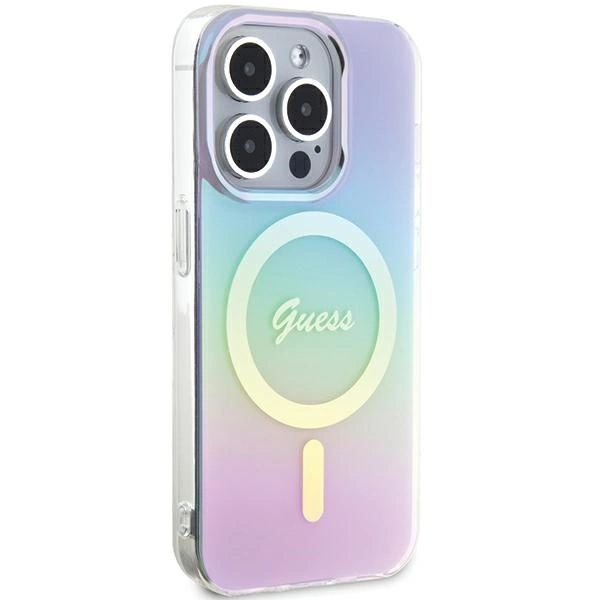 Guess GUHMP15LHITSU iPhone 15 Pro 6.1" purple/purple hardcase IML Iridescent MagSafeeng