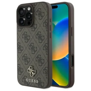 Guess GUHMP16XP4SM4MW iPhone 16 Pro Max 6.9" brown/brown hardcase 4G Small Classic MagSafeeng