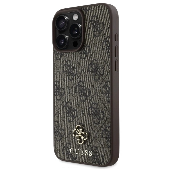 Guess GUHMP16XP4SM4MW iPhone 16 Pro Max 6.9" brown/brown hardcase 4G Small Classic MagSafeeng