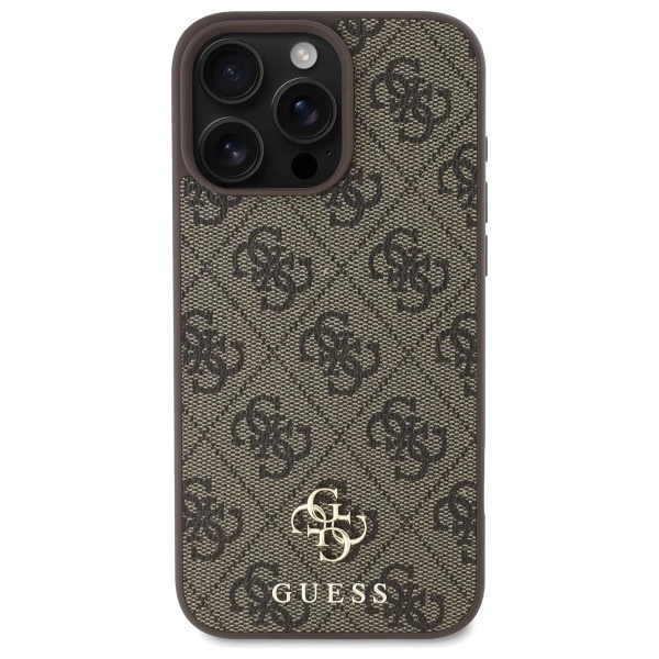 Guess GUHMP16XP4SM4MW iPhone 16 Pro Max 6.9" brown/brown hardcase 4G Small Classic MagSafeeng