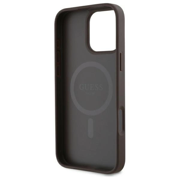 Guess GUHMP16XP4SM4MW iPhone 16 Pro Max 6.9" brown/brown hardcase 4G Small Classic MagSafeeng