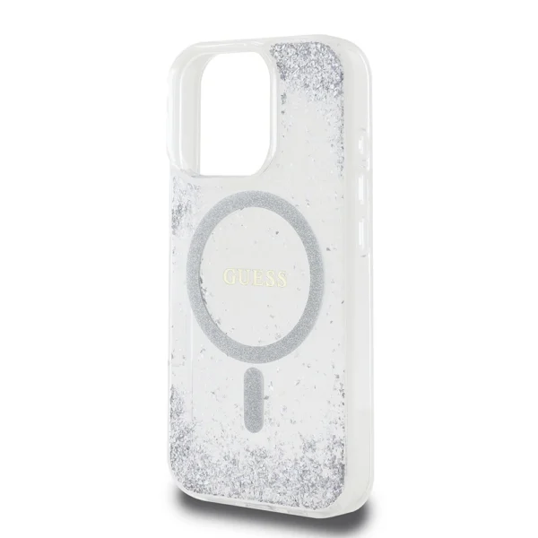 Guess GUHMP16XRGRGES iPhone 16 Pro Max 6.9" silver/silver hardcase Resin Gradient Glitter MagSafeeng