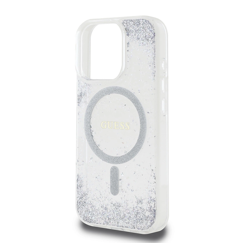 Guess GUHMP16XRGRGES iPhone 16 Pro Max 6.9" silver/silver hardcase Resin Gradient Glitter MagSafeeng