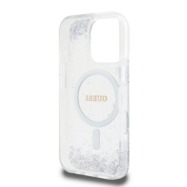Guess GUHMP16XRGRGES iPhone 16 Pro Max 6.9" silver/silver hardcase Resin Gradient Glitter MagSafeeng