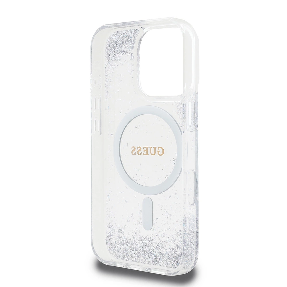 Guess GUHMP16XRGRGES iPhone 16 Pro Max 6.9" silver/silver hardcase Resin Gradient Glitter MagSafeeng
