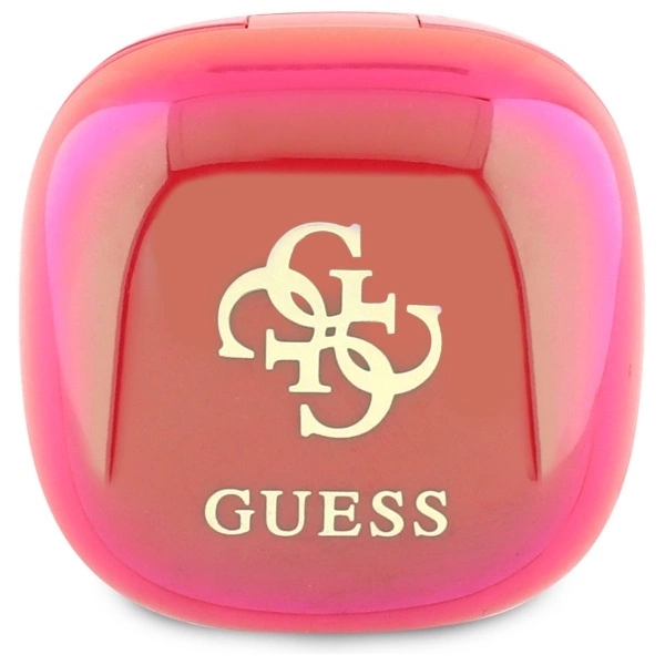 Guess Bluetooth headphones GUTWSJ144ESF TWS + docking station fuchsia/fuschia Iridescent 4G Printed Logoeng