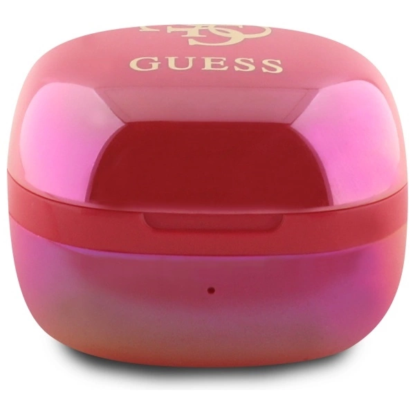 Guess Bluetooth headphones GUTWSJ144ESF TWS + docking station fuchsia/fuschia Iridescent 4G Printed Logoeng
